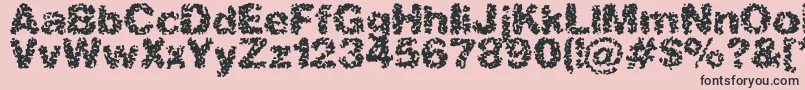 Aspastic Font – Black Fonts on Pink Background