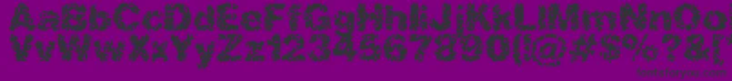 Aspastic Font – Black Fonts on Purple Background