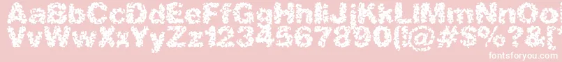 Aspastic Font – White Fonts on Pink Background