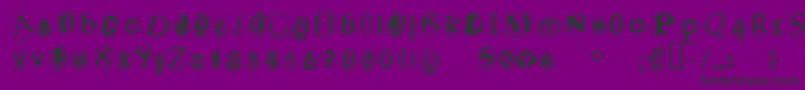 Blacmv Font – Black Fonts on Purple Background