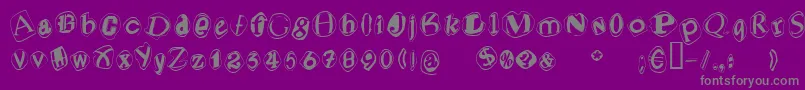 More about Blacmv Font Blacmv Font – Gray Fonts on Purple Background