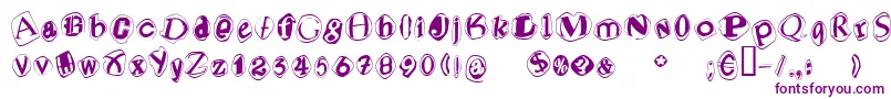Blacmv Font – Purple Fonts on White Background