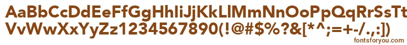 ExpoBlackSsiBlack-fontti – ruskeat fontit valkoisella taustalla