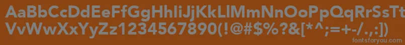 Шрифт ExpoBlackSsiBlack – серые шрифты на коричневом фоне