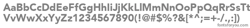 ExpoBlackSsiBlack-fontti – harmaat kirjasimet valkoisella taustalla