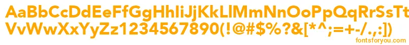 ExpoBlackSsiBlack Font – Orange Fonts on White Background