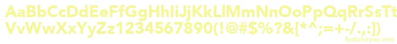 ExpoBlackSsiBlack Font – Yellow Fonts on White Background