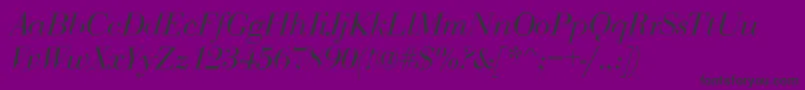 BodoniDisplayItalic Font – Black Fonts on Purple Background