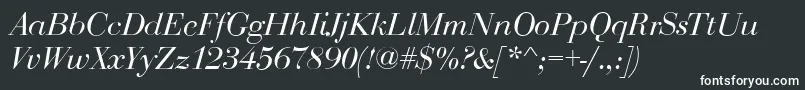 BodoniDisplayItalic Font – White Fonts
