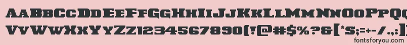 Laredotrail Font – Black Fonts on Pink Background