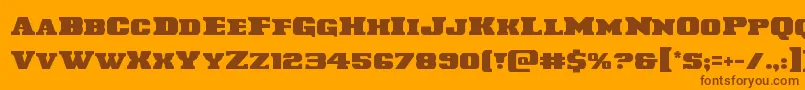 Laredotrail Font – Brown Fonts on Orange Background