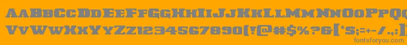 Laredotrail Font – Gray Fonts on Orange Background