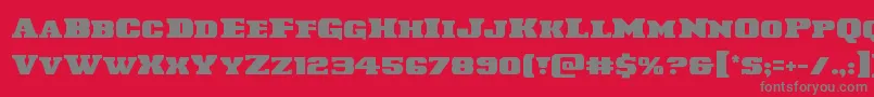 Laredotrail Font – Gray Fonts on Red Background