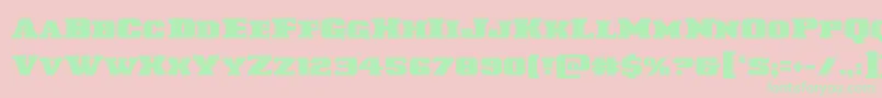 Laredotrail Font – Green Fonts on Pink Background