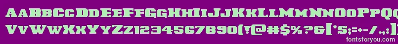 Laredotrail Font – Green Fonts on Purple Background