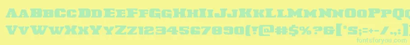 Laredotrail Font – Green Fonts on Yellow Background