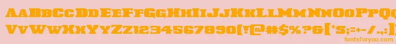 Laredotrail Font – Orange Fonts on Pink Background