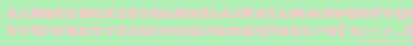 Laredotrail Font – Pink Fonts on Green Background