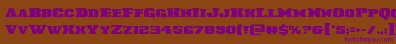 Laredotrail Font – Purple Fonts on Brown Background