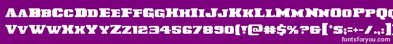 Laredotrail Font – White Fonts on Purple Background