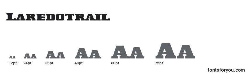 Размеры шрифта Laredotrail
