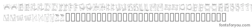 Шрифт KrBoxy – серые шрифты на белом фоне