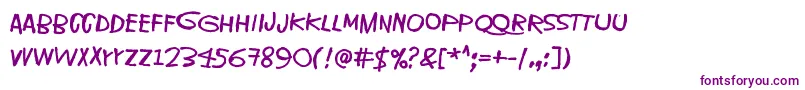 IveSeenThatFaceBefore Font – Purple Fonts on White Background