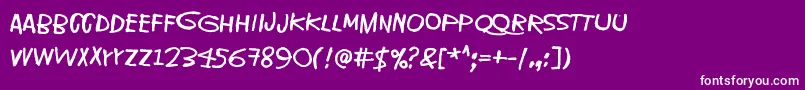 IveSeenThatFaceBefore Font – White Fonts on Purple Background