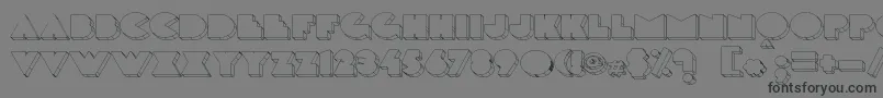 Delargewired Font – Black Fonts on Gray Background