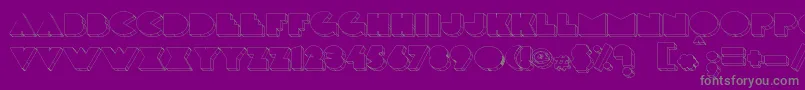 Delargewired-Schriftart – Graue Schriften auf violettem Hintergrund