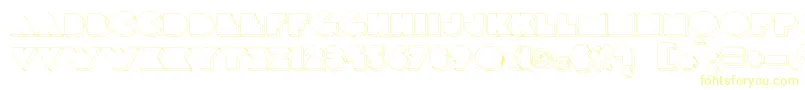 Delargewired Font – Yellow Fonts on White Background