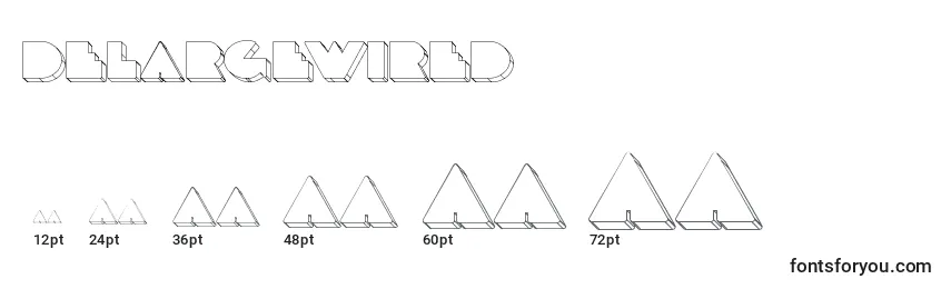 Delargewired Font Sizes