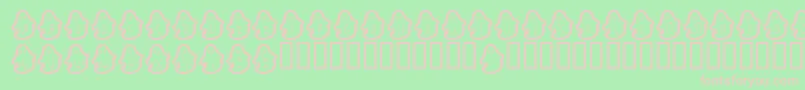 BouhBouh Font – Pink Fonts on Green Background