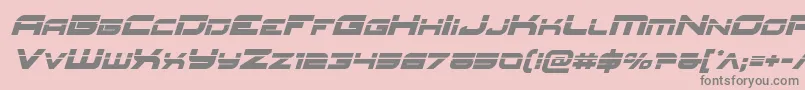 Redrocketlaserital Font – Gray Fonts on Pink Background
