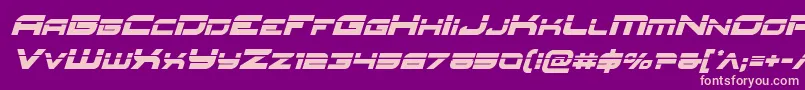 Redrocketlaserital Font – Pink Fonts on Purple Background