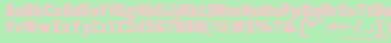 SiMiddleweighta Font – Pink Fonts on Green Background