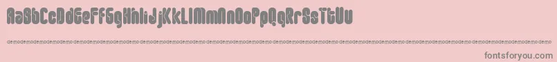 Ftrounda Font – Gray Fonts on Pink Background