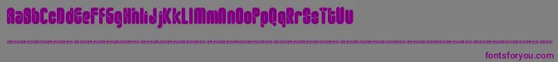 Ftrounda Font – Purple Fonts on Gray Background