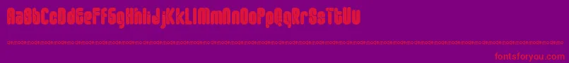 fuente Ftrounda – Fuentes Rojas Sobre Fondo Morado