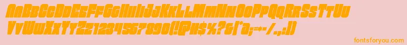 fuente Funkmachinecondital – Fuentes Naranjas Sobre Fondo Rosa