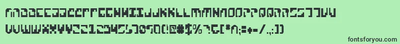 XenophobiaCondensed Font – Black Fonts on Green Background