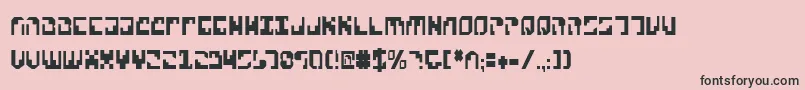 XenophobiaCondensed Font – Black Fonts on Pink Background