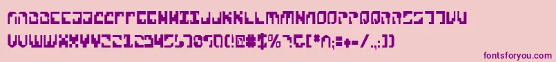 XenophobiaCondensed Font – Purple Fonts on Pink Background
