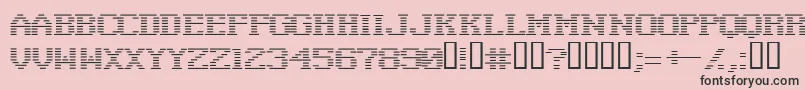 Шрифт Negativetuning – чёрные шрифты на розовом фоне