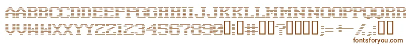 Negativetuning-Schriftart – Braune Schriften auf weißem Hintergrund