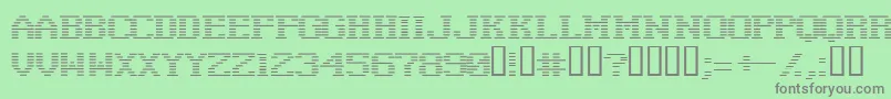 Шрифт Negativetuning – серые шрифты на зелёном фоне