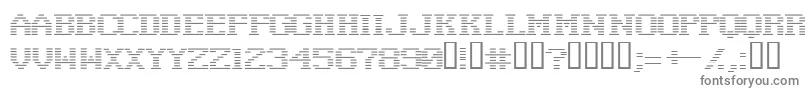 フォントNegativetuning – 灰色のフォント