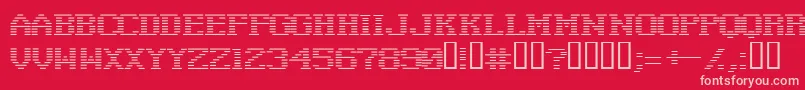 Шрифт Negativetuning – розовые шрифты на красном фоне