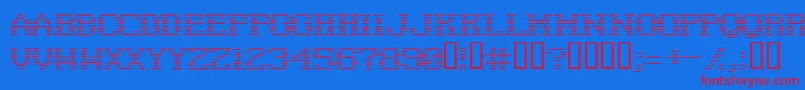 Negativetuning Font – Red Fonts on Blue Background