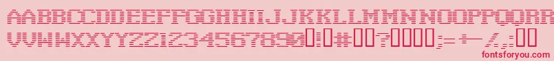 Negativetuning Font – Red Fonts on Pink Background